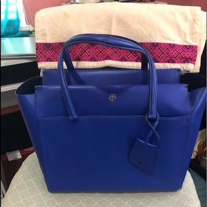 Tory Burch Songbird Blue Robinson Tote